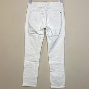 Lilly Pulitzer White Denim Main Line Straight Leg Jeans Size 4